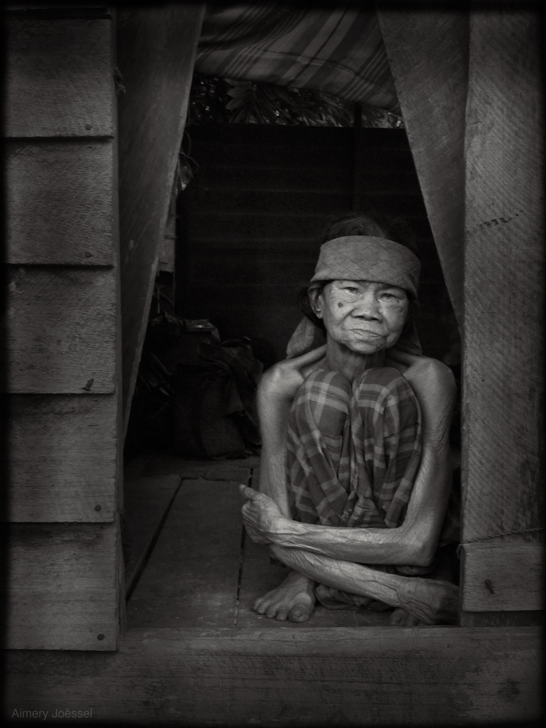 Old Woman Bengkal Dayak at Home, East Kalimantan. From the serie 'Remember Borneo'